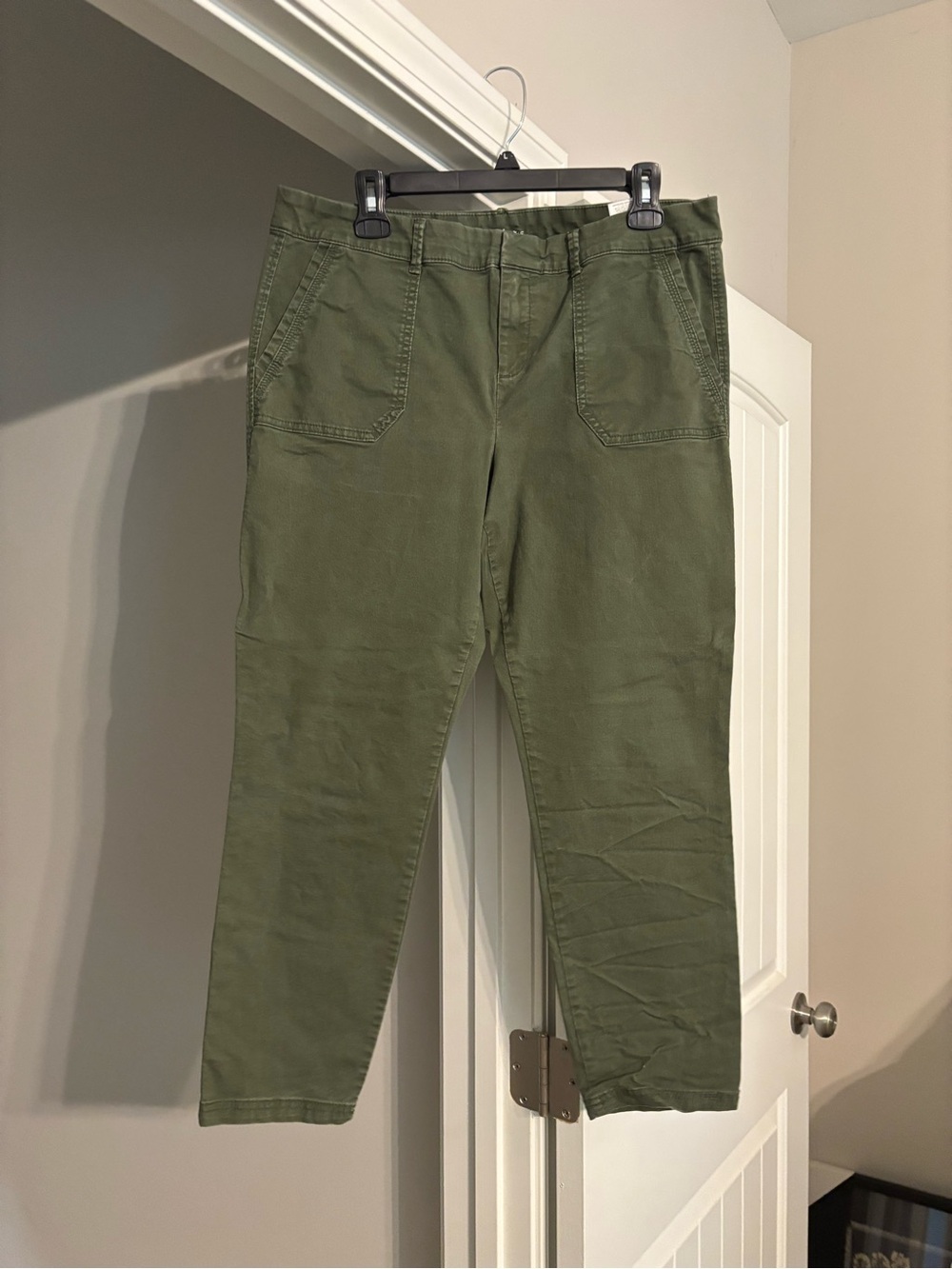 Old Navy Olive Green Cropped Utility Pants